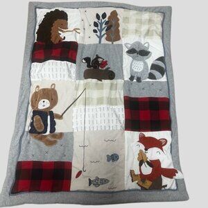 Lambs & Ivy Little Campers Woodland Animal Baby Crib Quilt Comforter Blanket